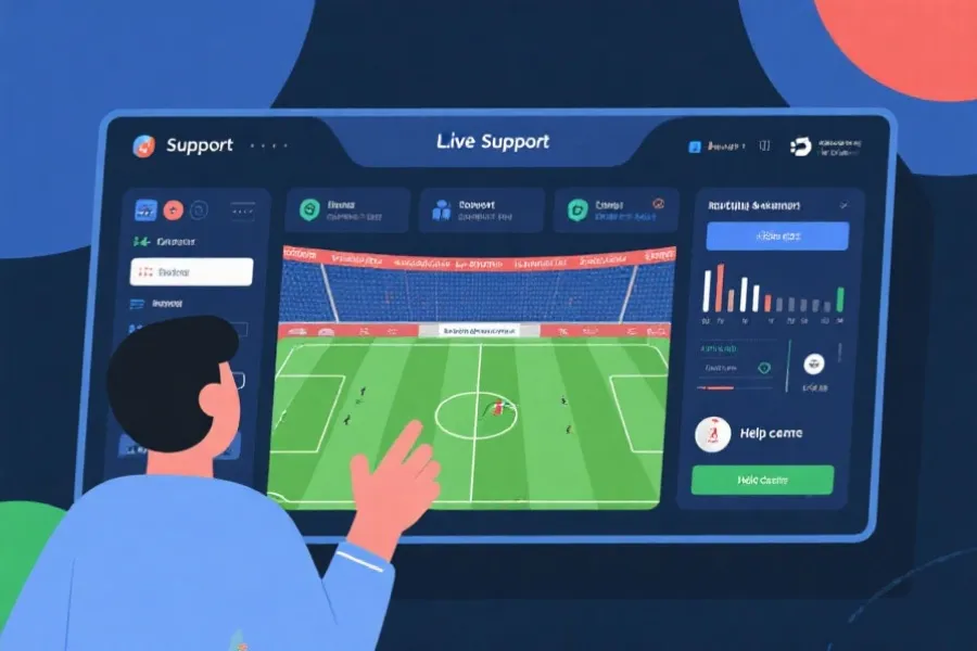 帮助中心与赛事功能示意图